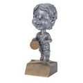 Resin Male Basketball Bobble Head - 6"